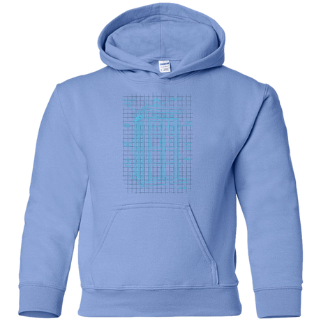 Sweatshirts Carolina Blue / YS Tardis Plan Youth Hoodie