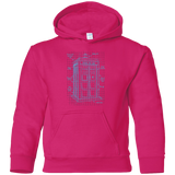 Sweatshirts Heliconia / YS Tardis Plan Youth Hoodie