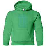 Sweatshirts Irish Green / YS Tardis Plan Youth Hoodie