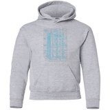Sweatshirts Sport Grey / YS Tardis Plan Youth Hoodie