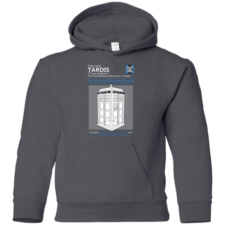 Sweatshirts Charcoal / YS TARDIS SERVICE AND REPAIR MANUAL Youth Hoodie