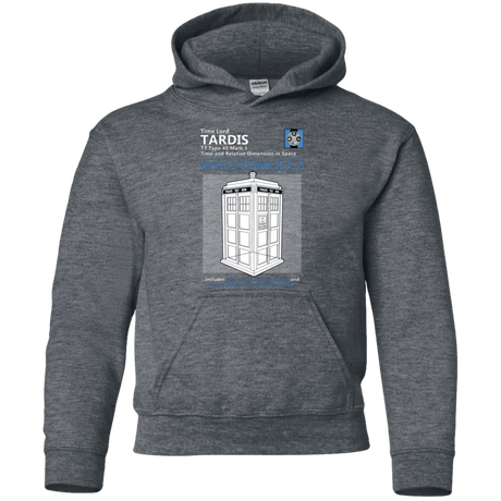 Sweatshirts Dark Heather / YS TARDIS SERVICE AND REPAIR MANUAL Youth Hoodie