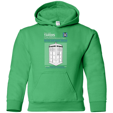 Sweatshirts Irish Green / YS TARDIS SERVICE AND REPAIR MANUAL Youth Hoodie