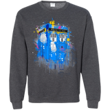 Sweatshirts Dark Heather / S Tardisplash Crewneck Sweatshirt