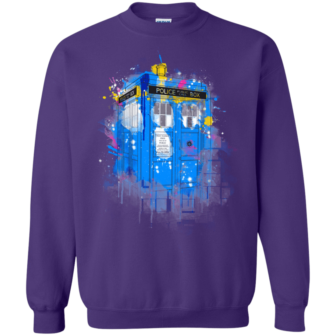 Sweatshirts Purple / S Tardisplash Crewneck Sweatshirt