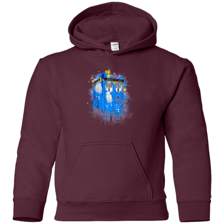 Sweatshirts Maroon / YS Tardisplash Youth Hoodie
