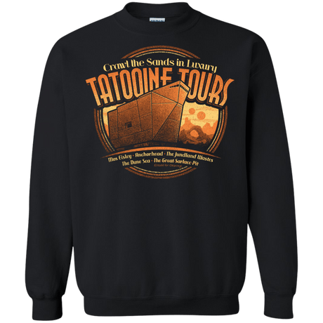 Sweatshirts Black / S Tatooine Tours Crewneck Sweatshirt