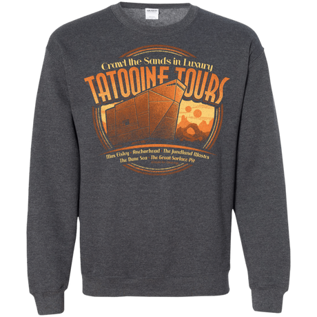 Sweatshirts Dark Heather / S Tatooine Tours Crewneck Sweatshirt