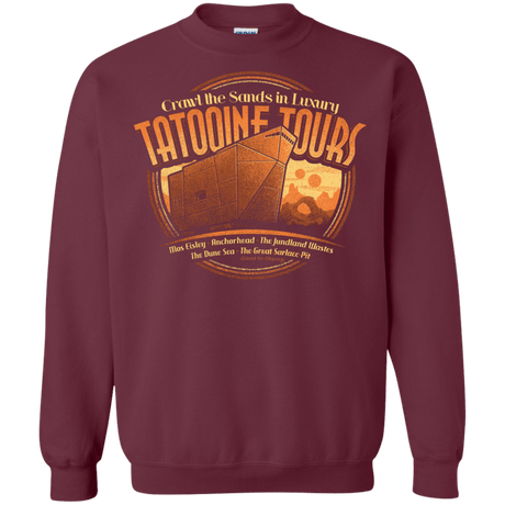 Sweatshirts Maroon / S Tatooine Tours Crewneck Sweatshirt