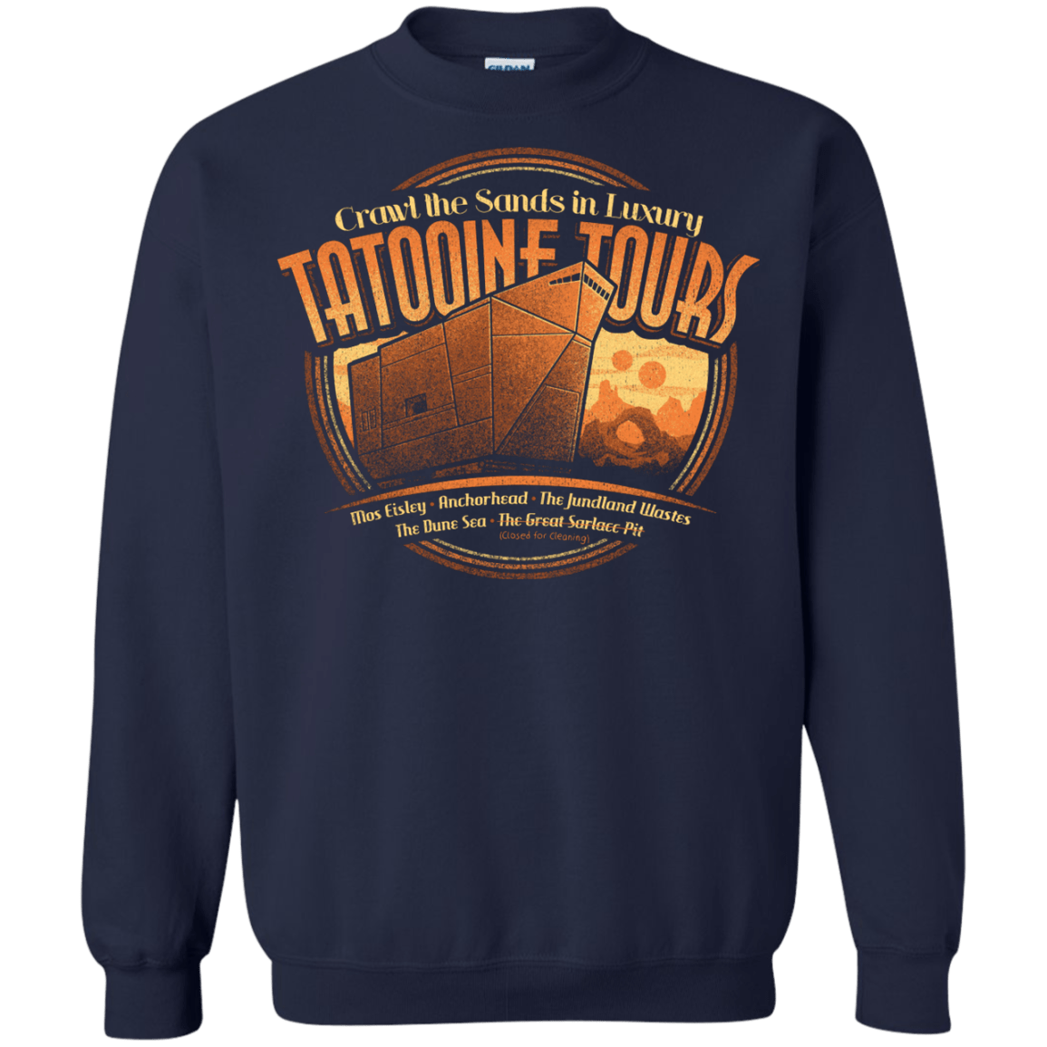 Sweatshirts Navy / S Tatooine Tours Crewneck Sweatshirt
