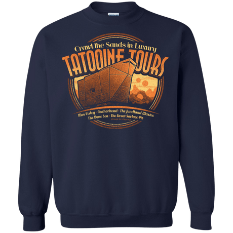 Sweatshirts Navy / S Tatooine Tours Crewneck Sweatshirt