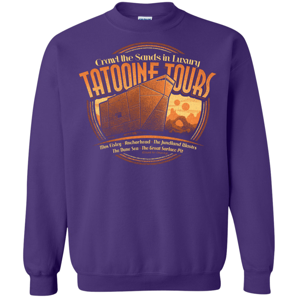 Sweatshirts Purple / S Tatooine Tours Crewneck Sweatshirt