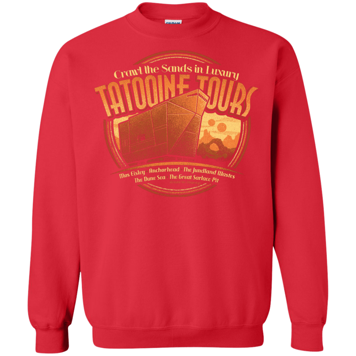 Sweatshirts Red / S Tatooine Tours Crewneck Sweatshirt