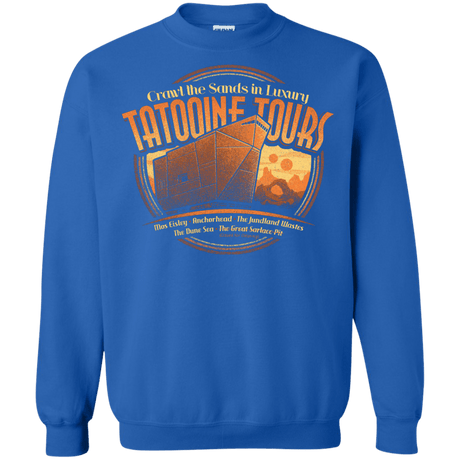 Sweatshirts Royal / S Tatooine Tours Crewneck Sweatshirt