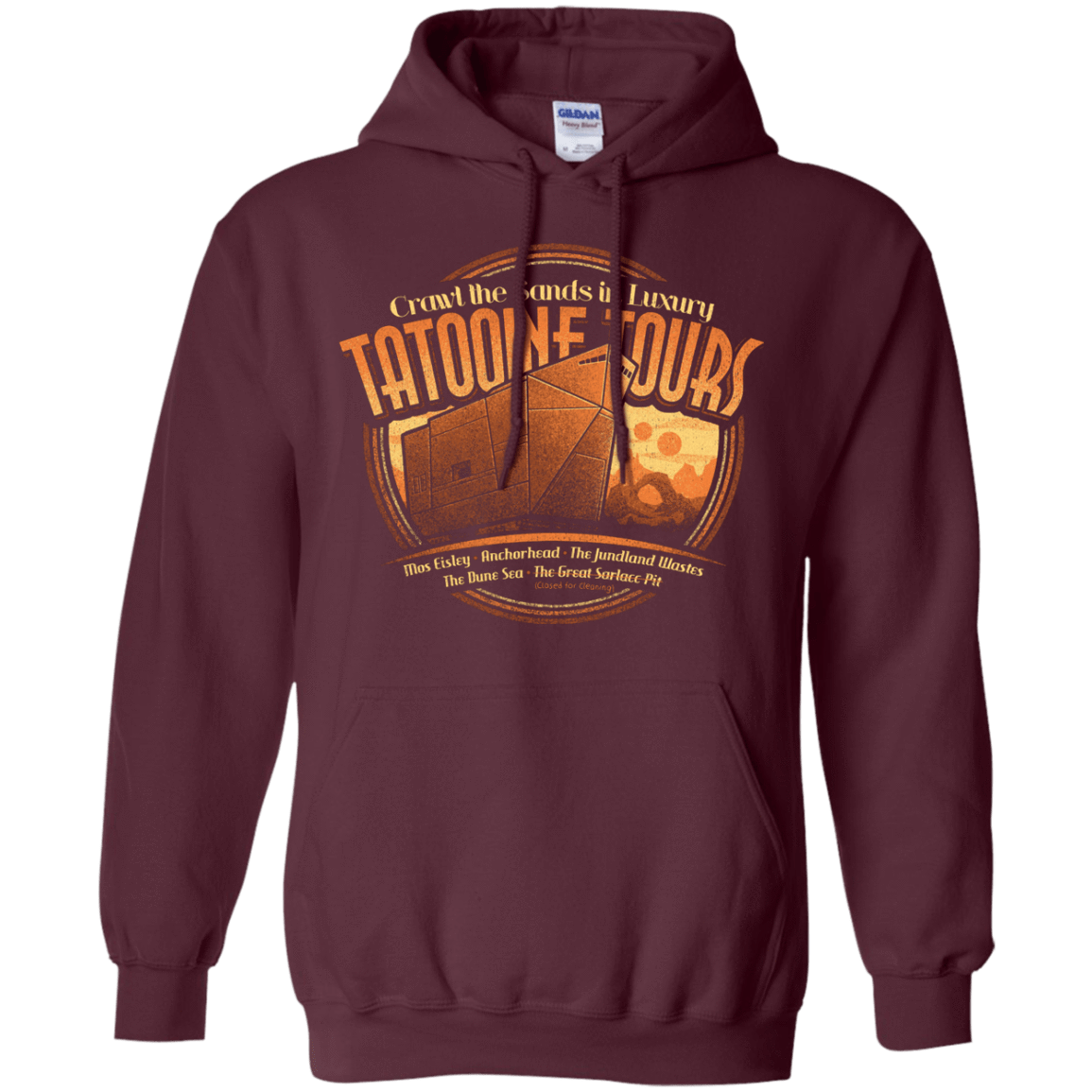Sweatshirts Maroon / S Tatooine Tours Pullover Hoodie