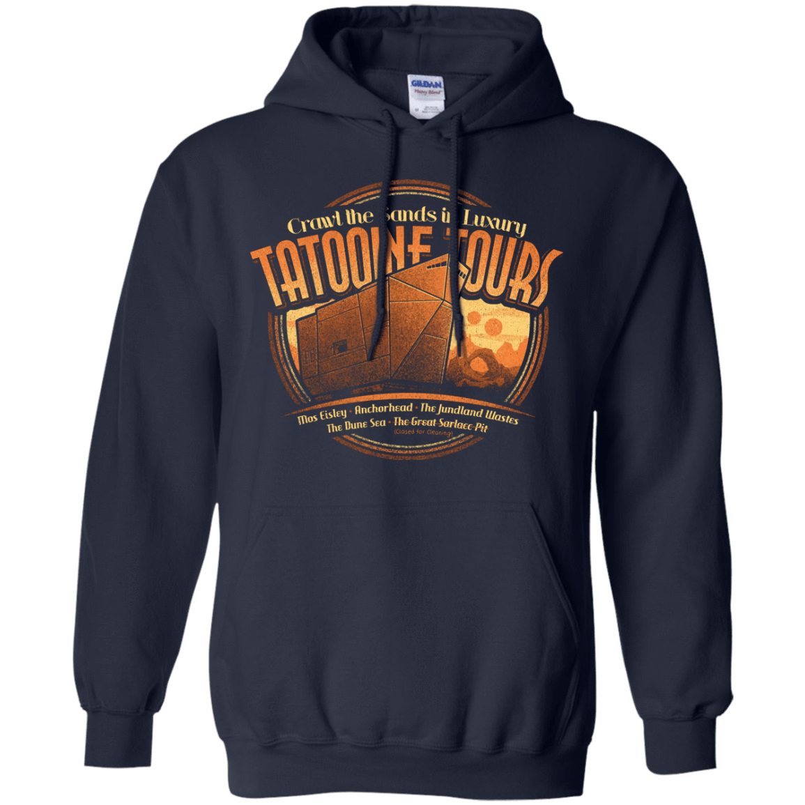 Sweatshirts Navy / S Tatooine Tours Pullover Hoodie