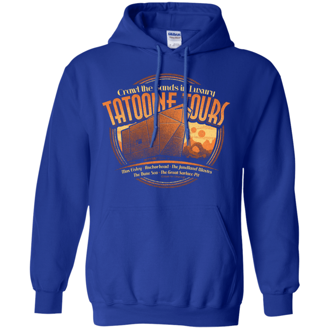 Sweatshirts Royal / S Tatooine Tours Pullover Hoodie