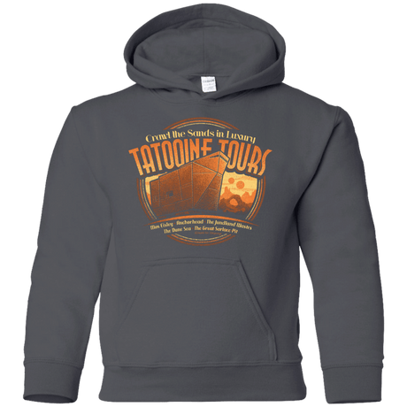 Sweatshirts Charcoal / YS Tatooine Tours Youth Hoodie