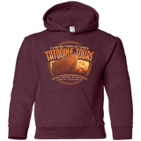 Sweatshirts Maroon / YS Tatooine Tours Youth Hoodie