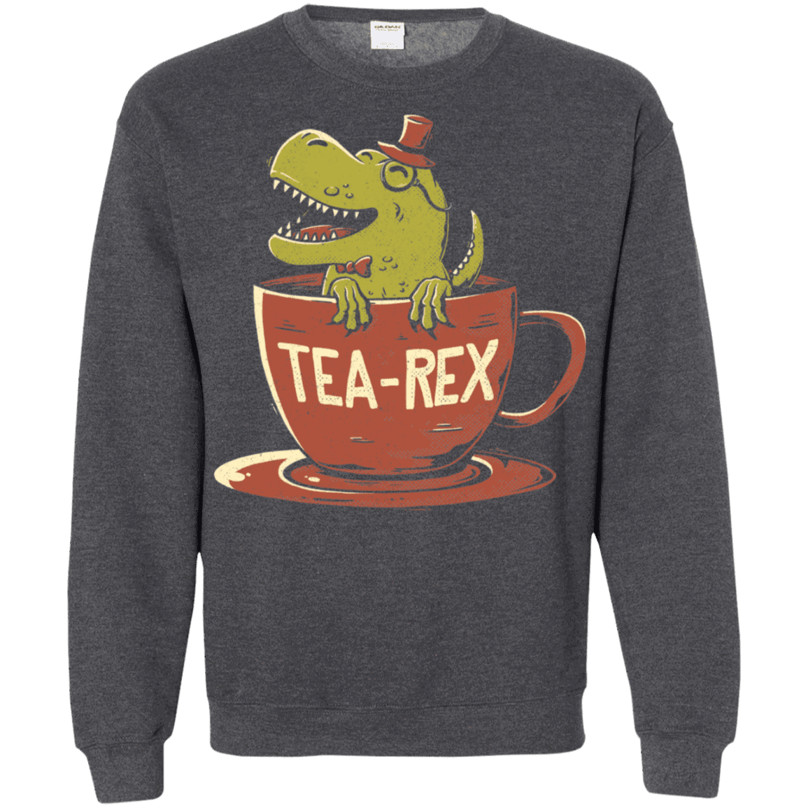 Sweatshirts Dark Heather / S Tea-Rex Crewneck Sweatshirt