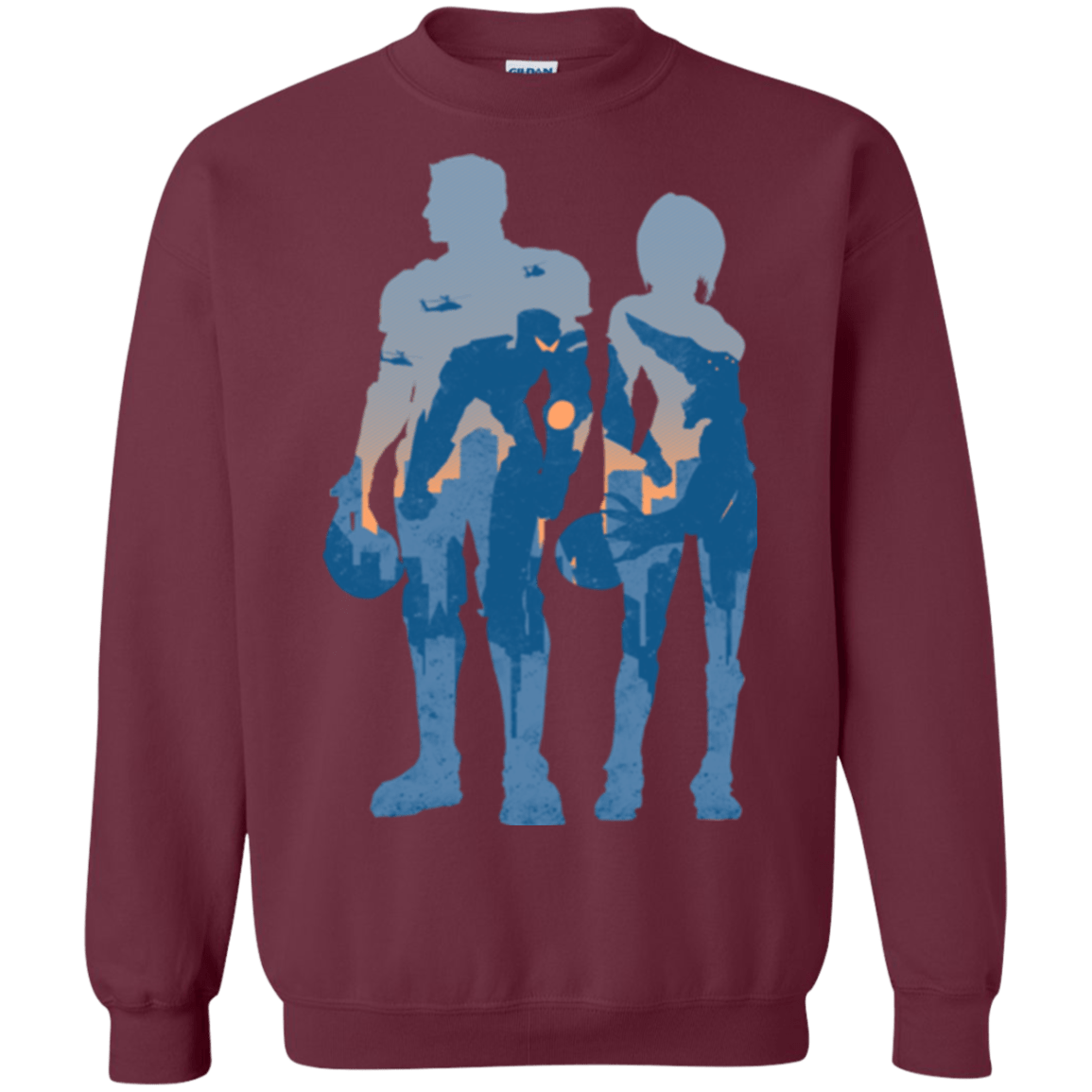 Sweatshirts Maroon / Small Team danger Crewneck Sweatshirt