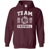 Sweatshirts Maroon / S Team Freewill Pullover Hoodie
