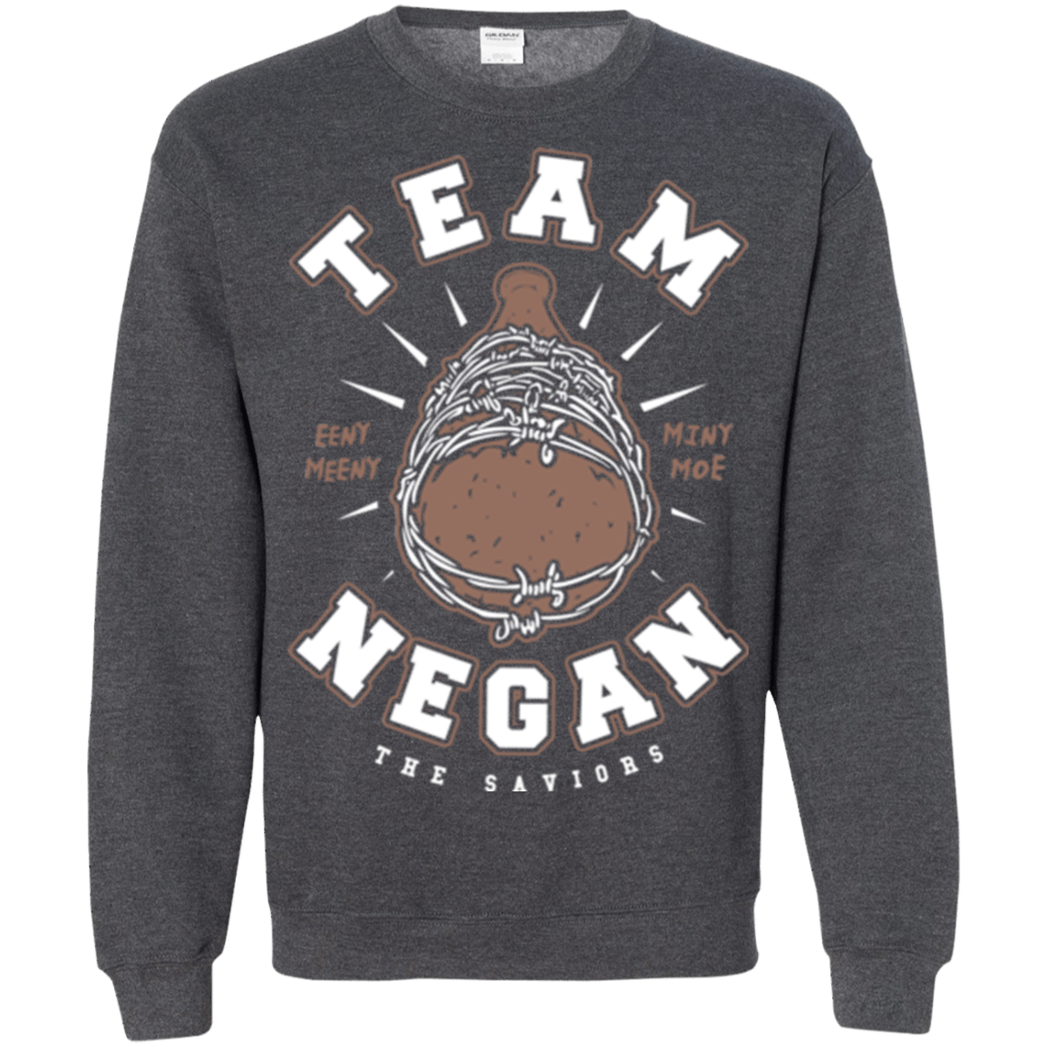 Sweatshirts Dark Heather / Small Team Negan Crewneck Sweatshirt