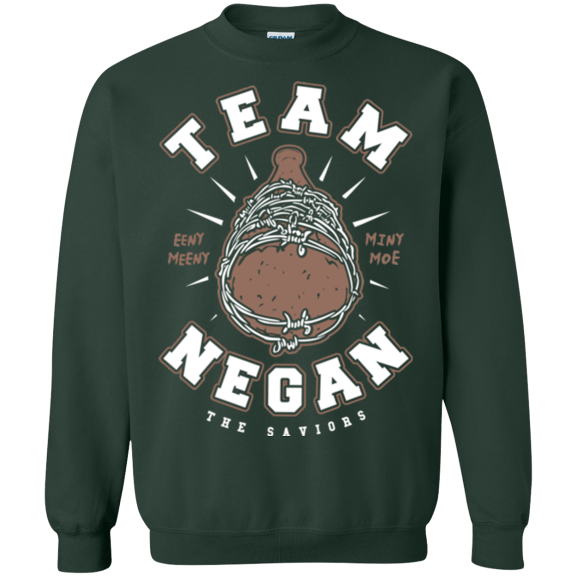 Sweatshirts Forest Green / Small Team Negan Crewneck Sweatshirt