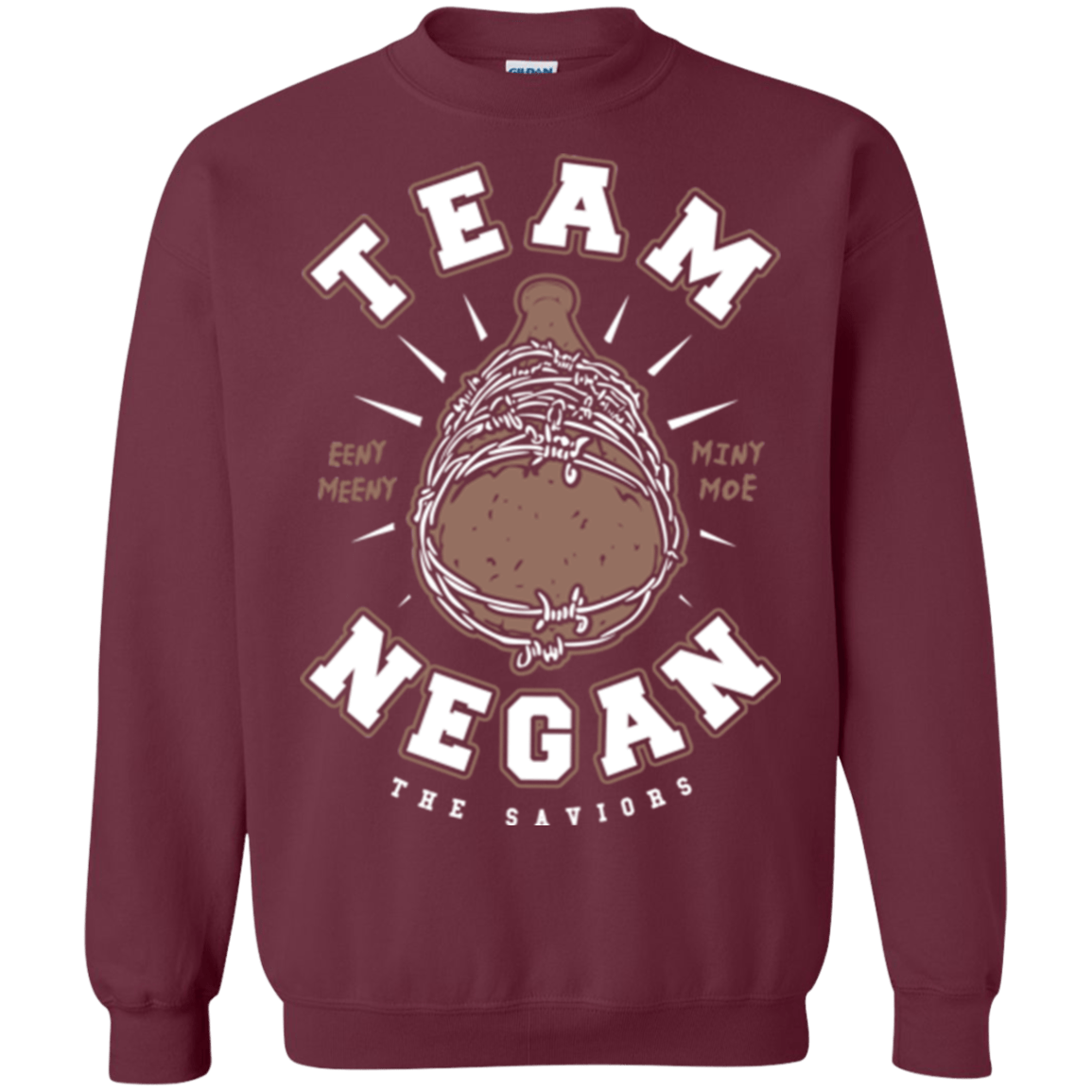 Sweatshirts Maroon / Small Team Negan Crewneck Sweatshirt