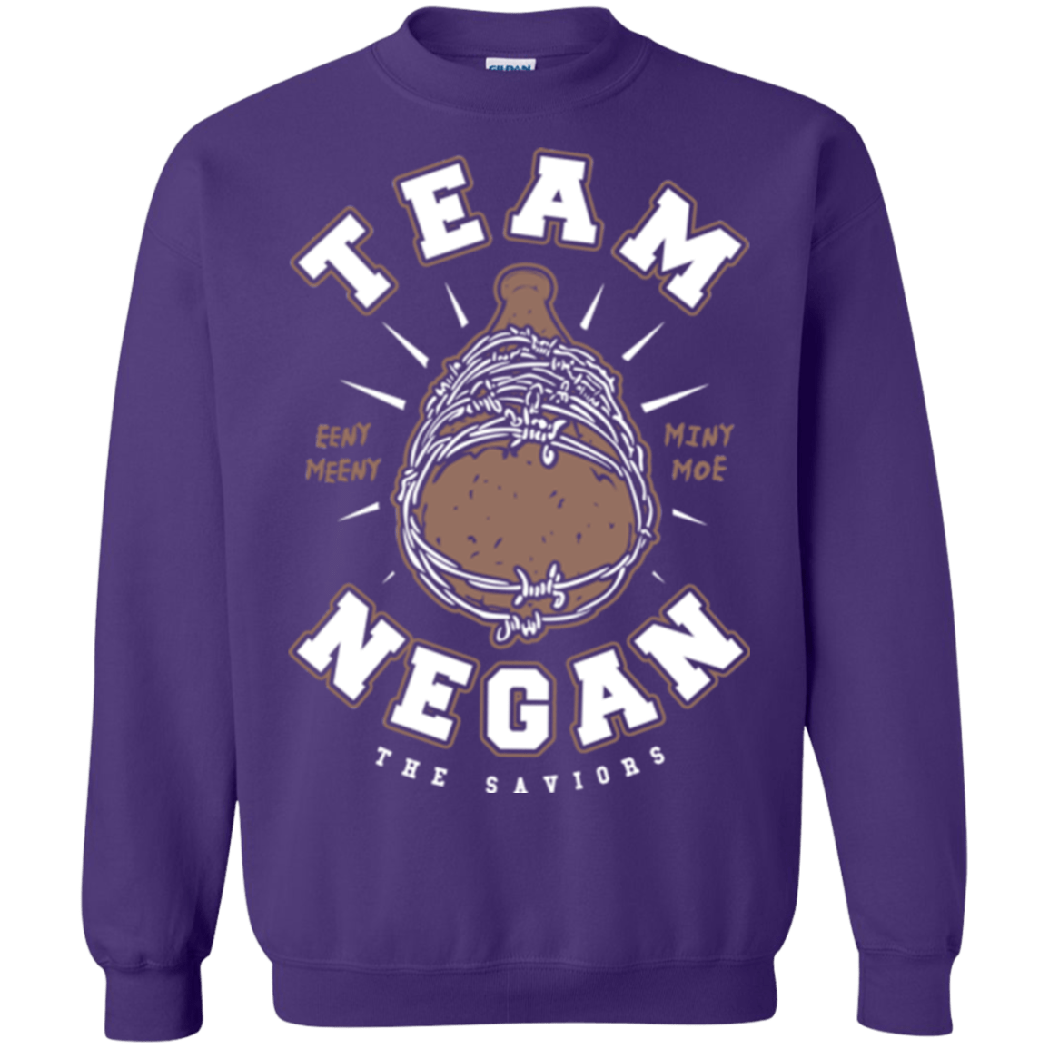 Sweatshirts Purple / Small Team Negan Crewneck Sweatshirt