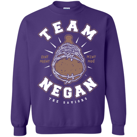 Sweatshirts Purple / Small Team Negan Crewneck Sweatshirt