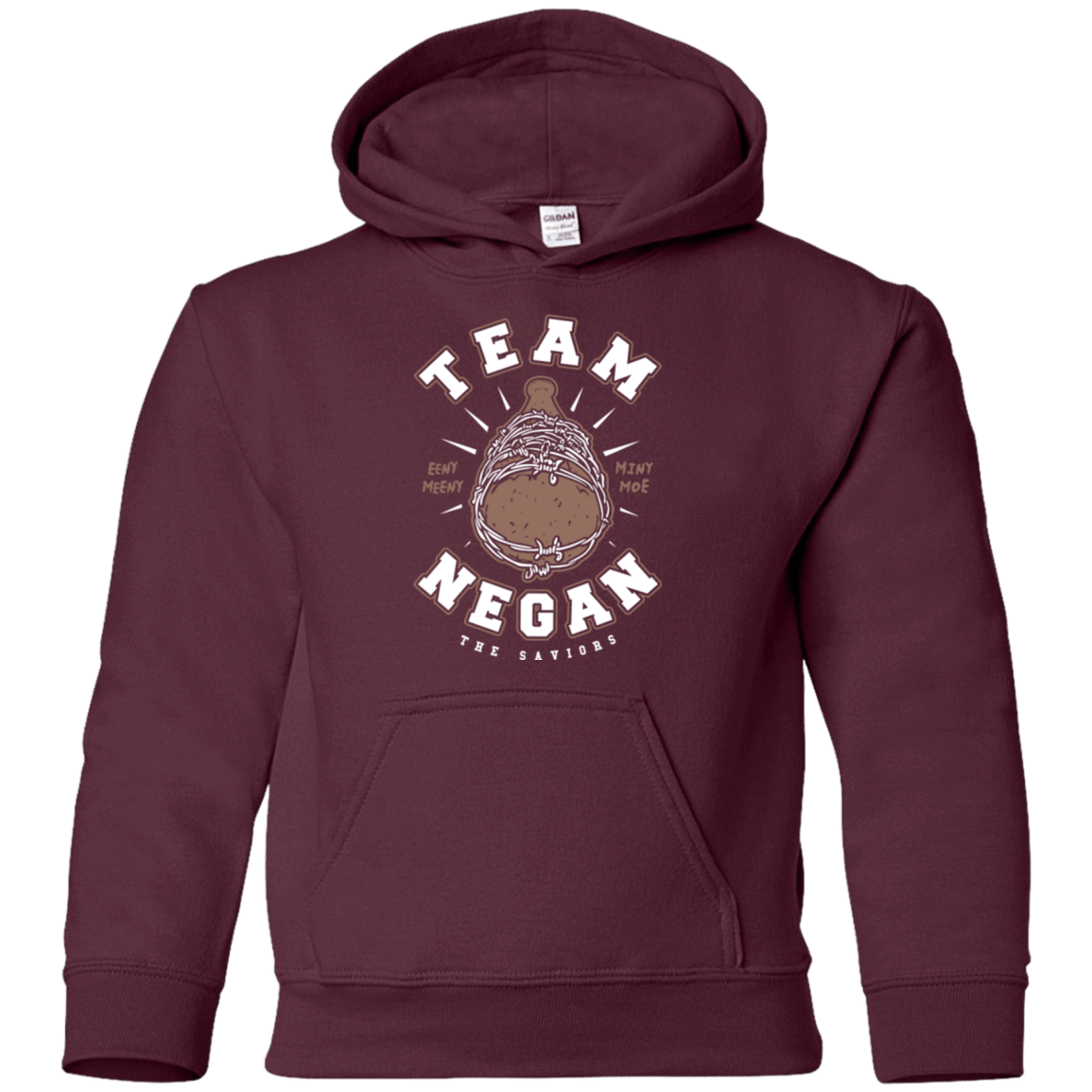 Sweatshirts Maroon / YS Team Negan Youth Hoodie