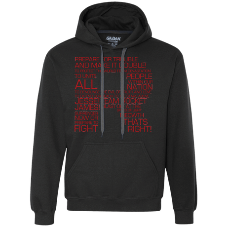 Sweatshirts Black / Small Team Rocket Motto Premium Fleece Hoodie