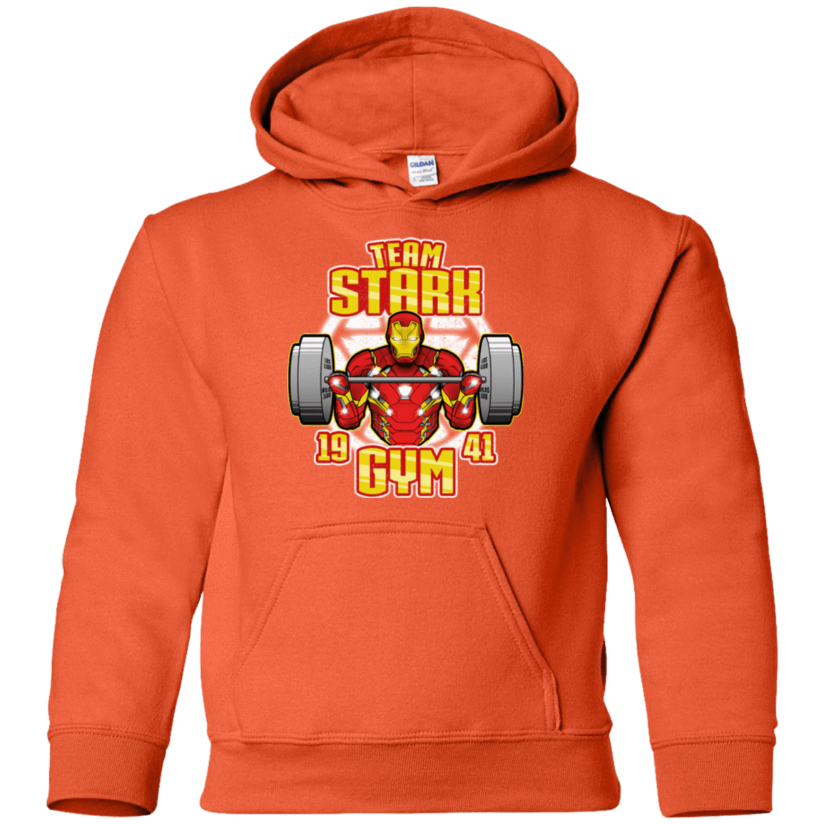 Sweatshirts Orange / YS Team Stark Gym Youth Hoodie