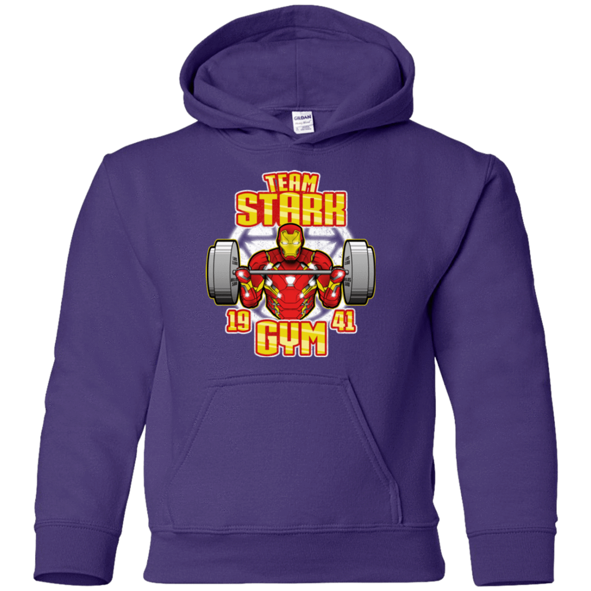 Sweatshirts Purple / YS Team Stark Gym Youth Hoodie