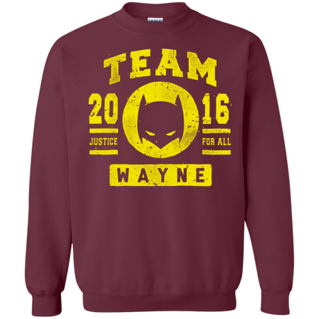 Sweatshirts Maroon / Small TEAM WAYNE Crewneck Sweatshirt