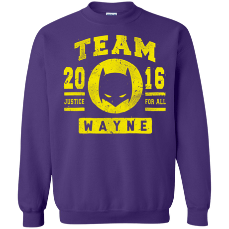 Sweatshirts Purple / Small TEAM WAYNE Crewneck Sweatshirt