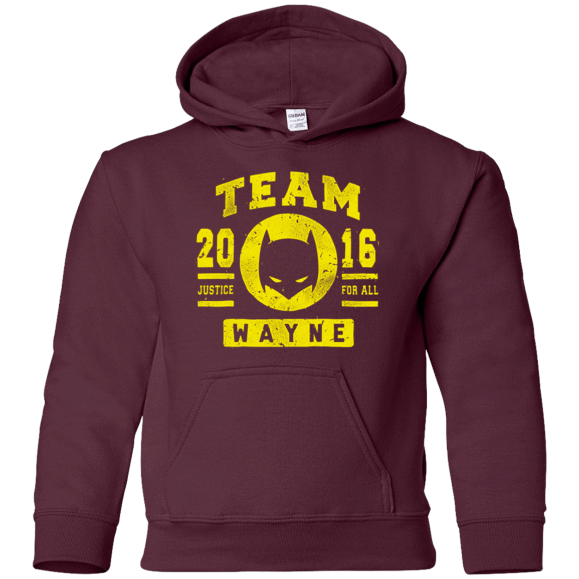 Sweatshirts Maroon / YS TEAM WAYNE Youth Hoodie