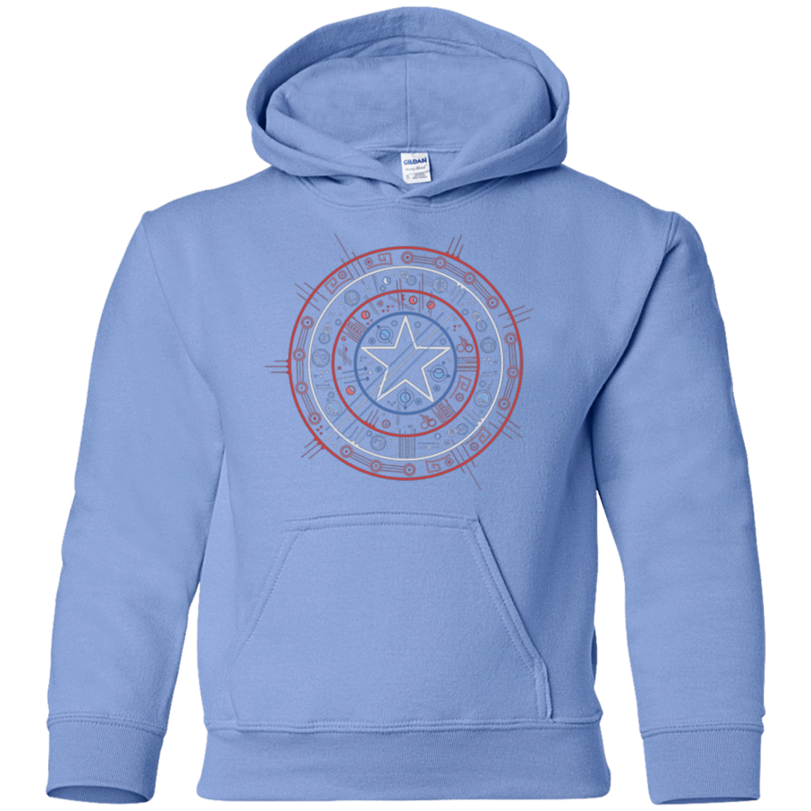 Sweatshirts Carolina Blue / YS Tech America Youth Hoodie