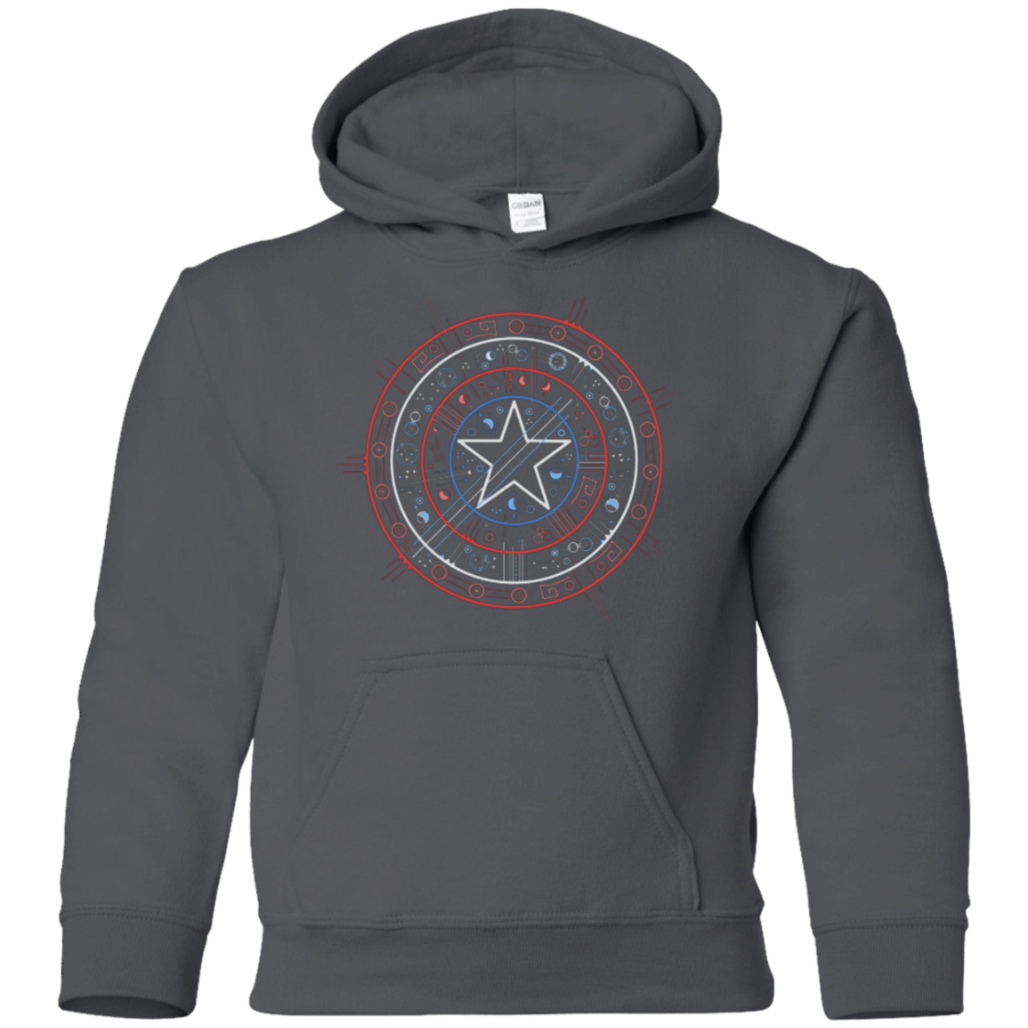 Sweatshirts Charcoal / YS Tech America Youth Hoodie