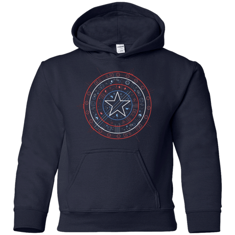 Sweatshirts Navy / YS Tech America Youth Hoodie