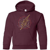 Sweatshirts Maroon / YS Tech Flash Youth Hoodie