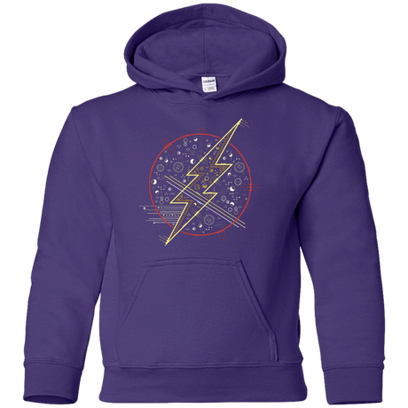 Sweatshirts Purple / YS Tech Flash Youth Hoodie