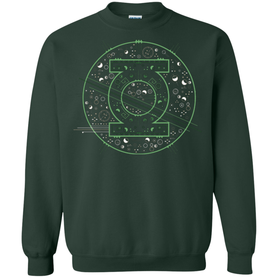 Sweatshirts Forest Green / Small Tech lantern Crewneck Sweatshirt