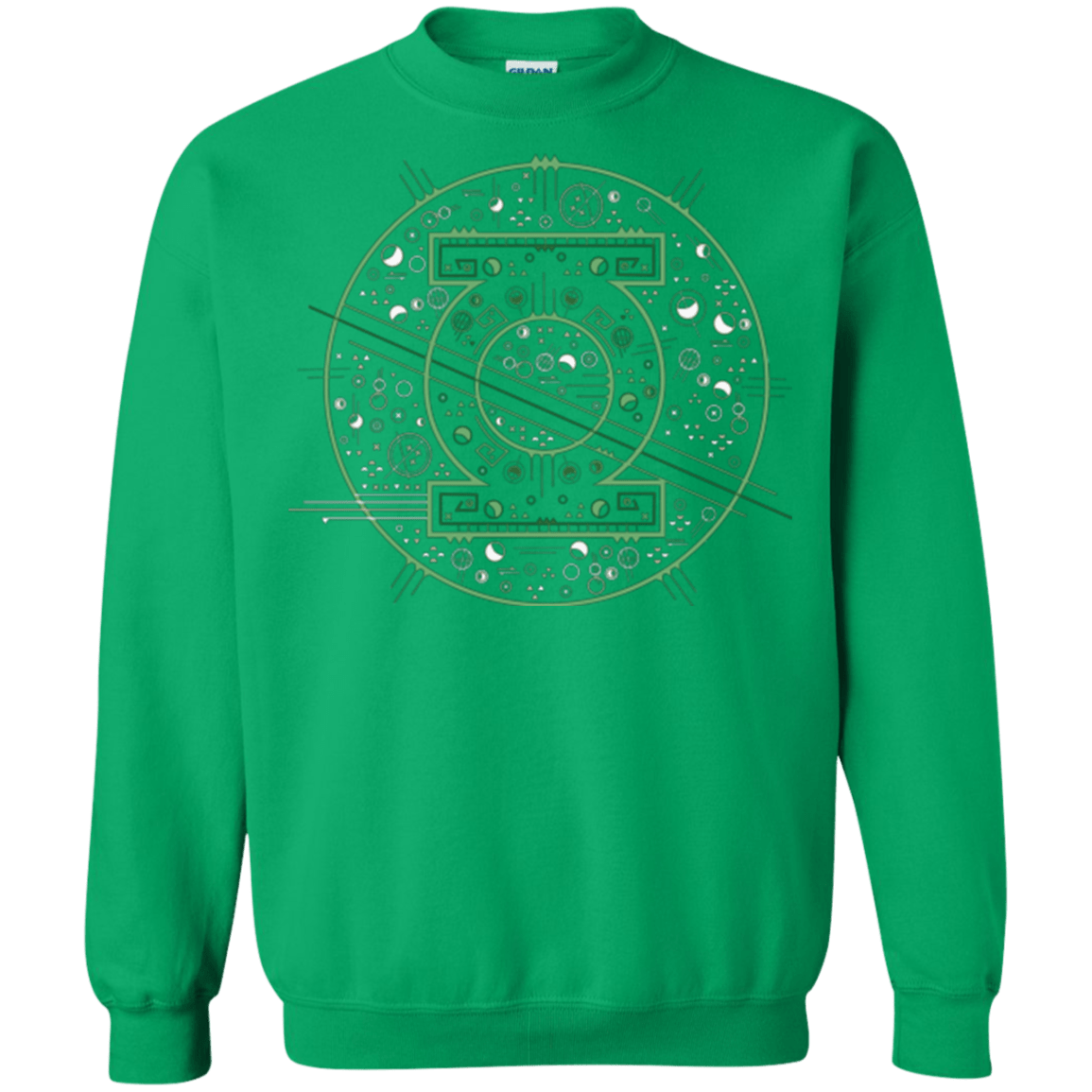 Sweatshirts Irish Green / Small Tech lantern Crewneck Sweatshirt
