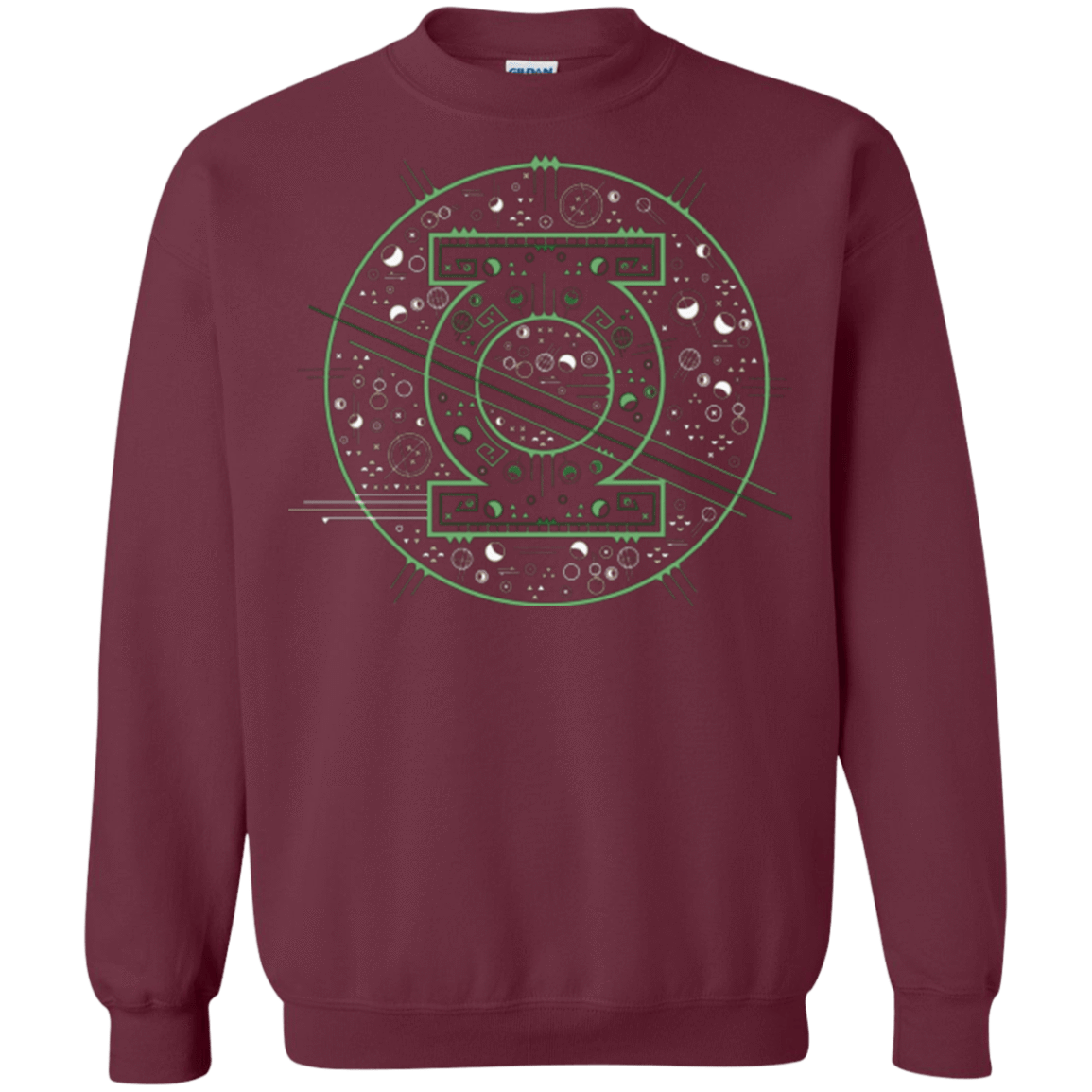 Sweatshirts Maroon / Small Tech lantern Crewneck Sweatshirt