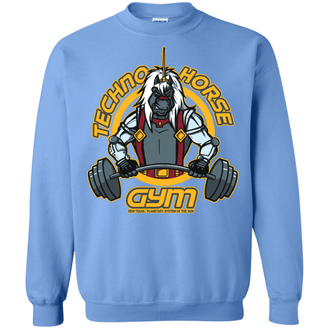 Sweatshirts Carolina Blue / S Techno Horse Gym Crewneck Sweatshirt