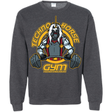 Sweatshirts Dark Heather / S Techno Horse Gym Crewneck Sweatshirt