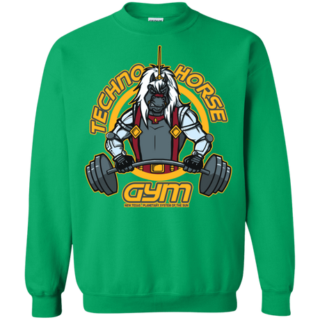 Sweatshirts Irish Green / S Techno Horse Gym Crewneck Sweatshirt