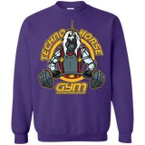 Sweatshirts Purple / S Techno Horse Gym Crewneck Sweatshirt